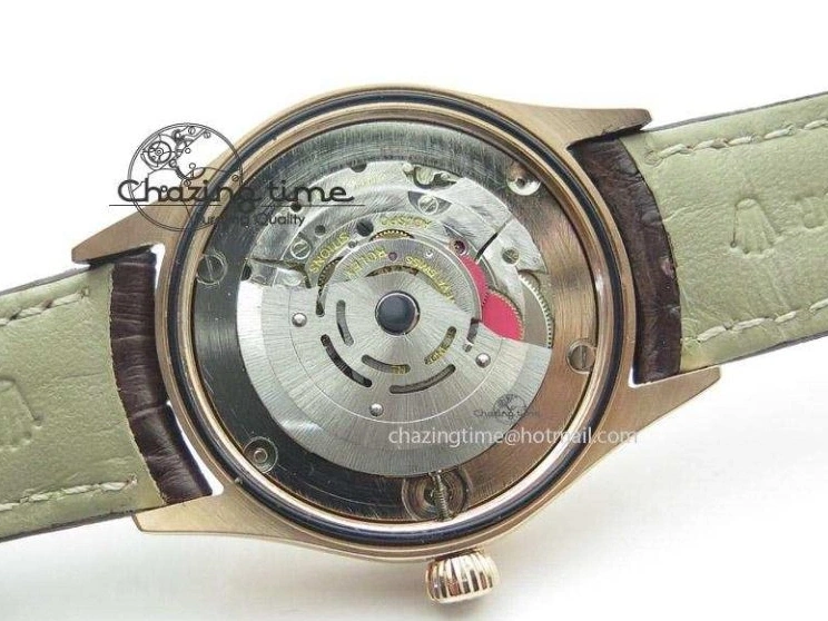 MiroTime 1219 Cellini 50505 RG Black Dial on Brown Leather Strap A2824 BP Maker Premium 4047